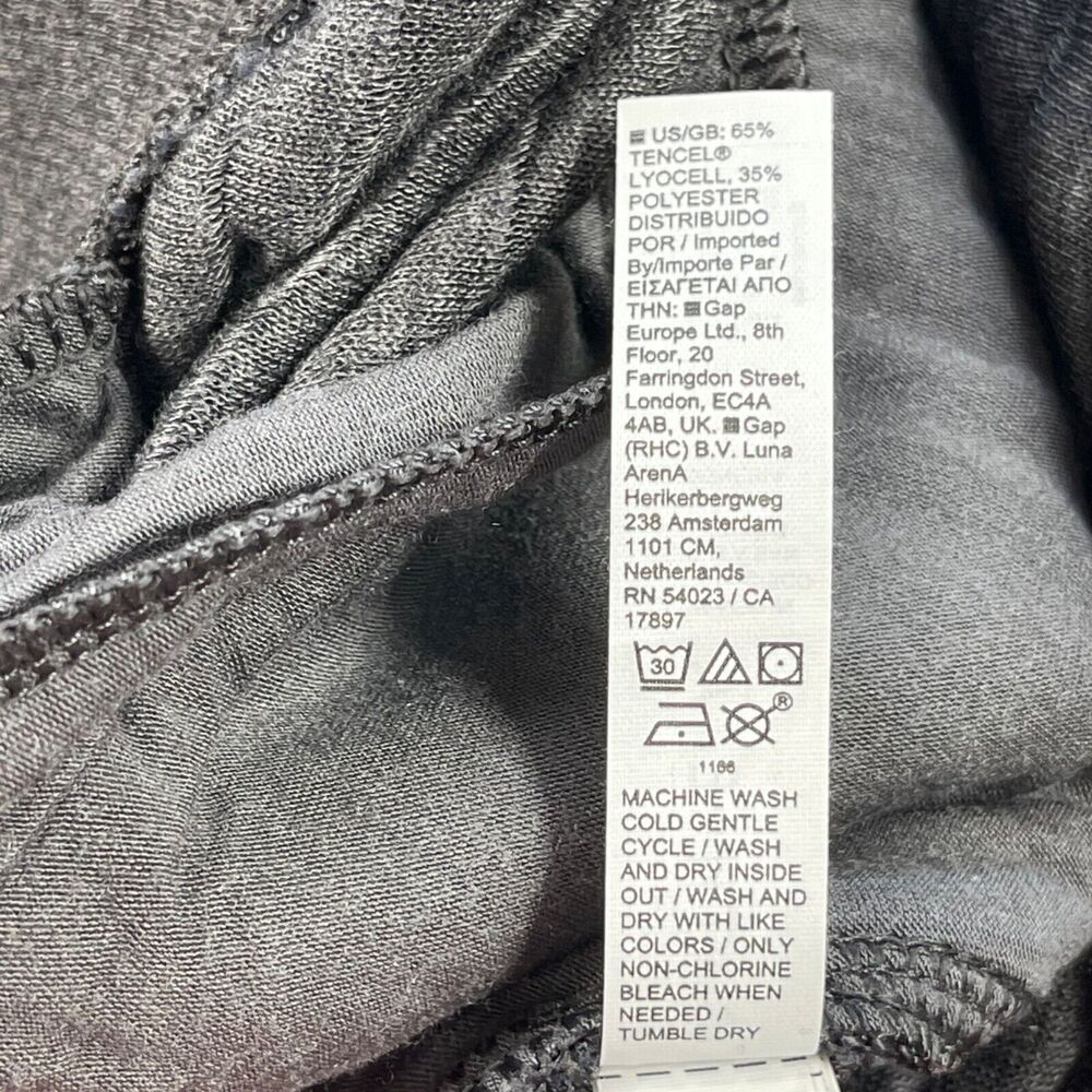 Athleta Sweatpants Womens XS Gray Ribbed Textured Tencel‎ Blend Ankle Cropped - Picture 13 of 15
